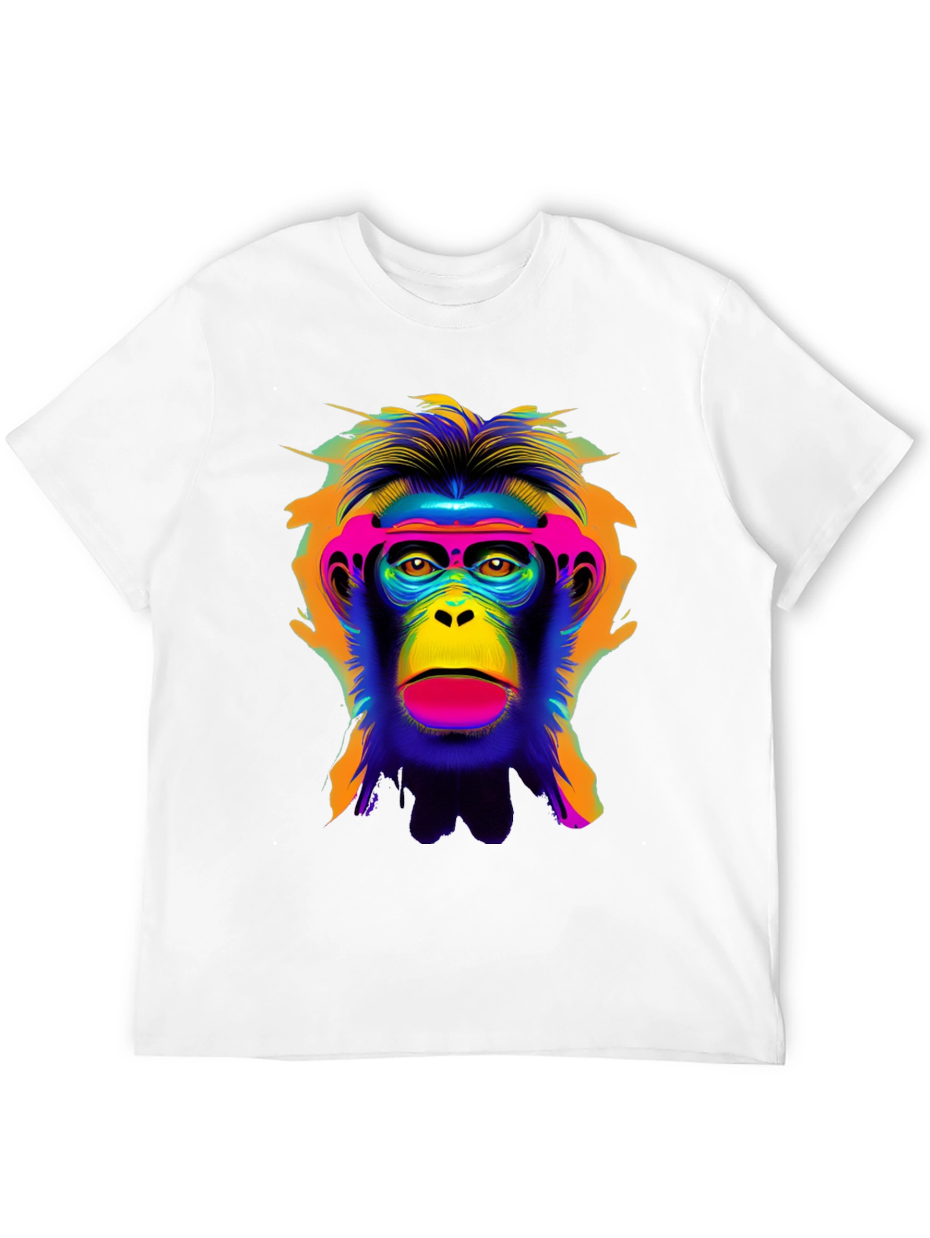 Vibrant Monkey Graphic Tee - Bold Statement Shirt
