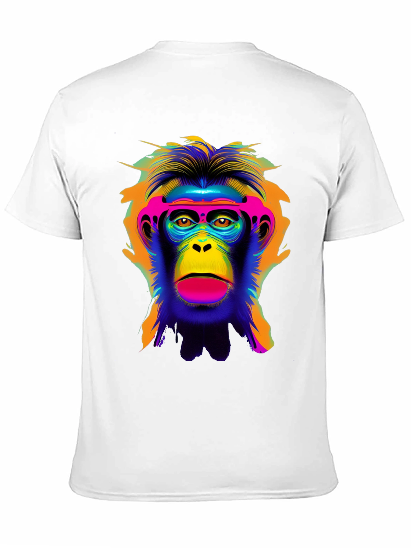 Vibrant Monkey Graphic Tee - Bold Statement Shirt