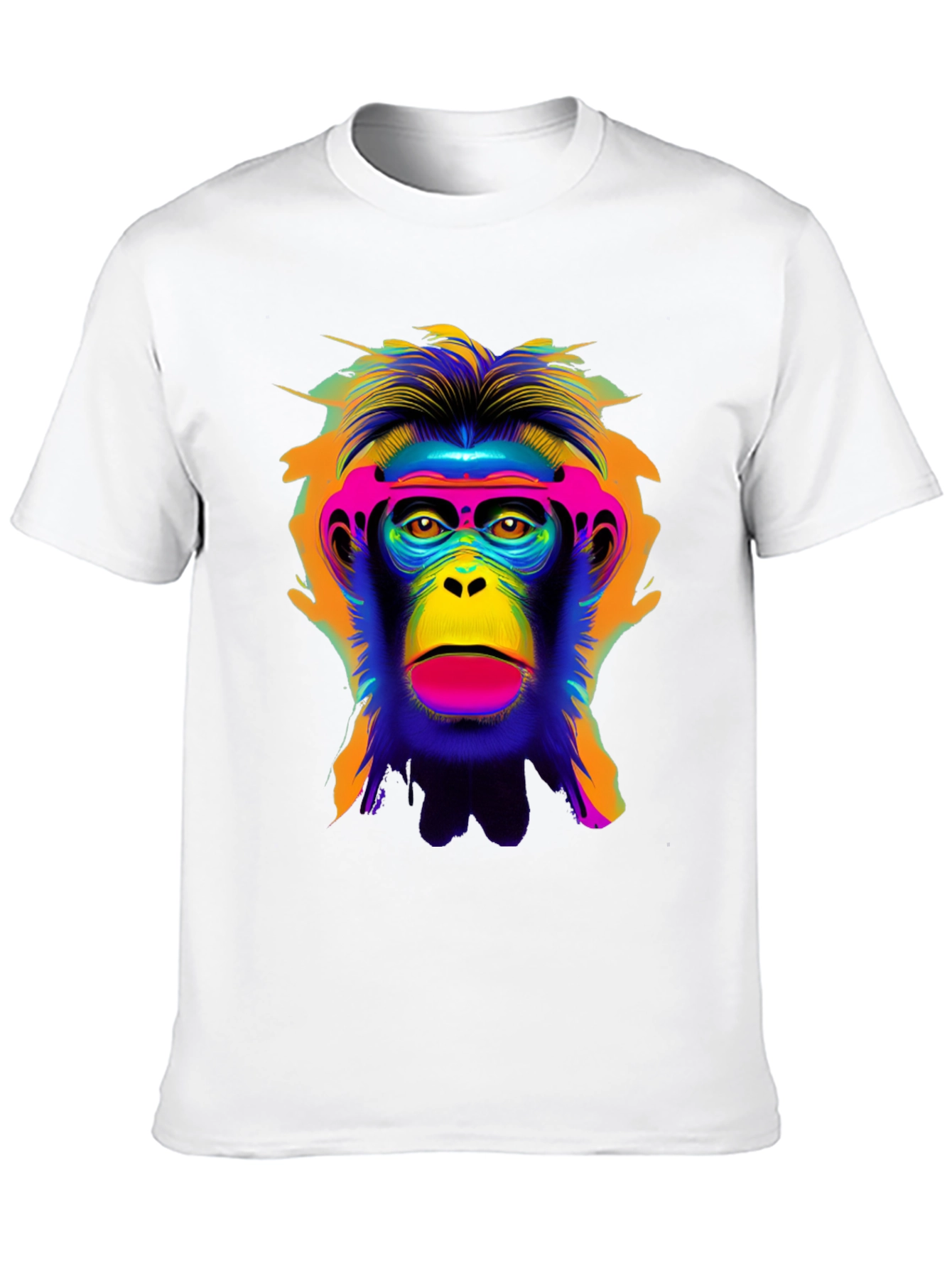 Vibrant Monkey Graphic Tee - Bold Statement Shirt