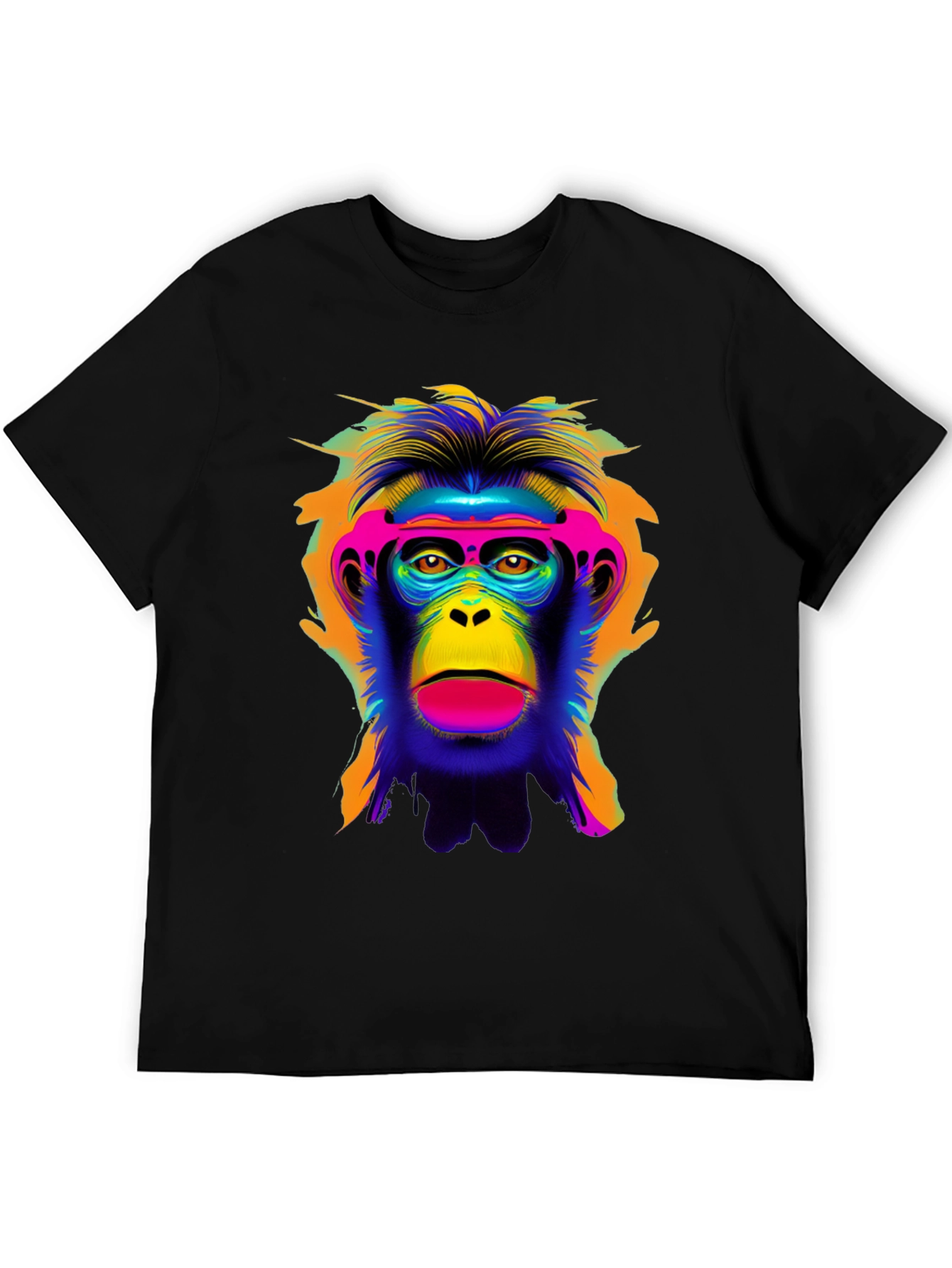 Vibrant Monkey Graphic Tee - Bold Statement Shirt