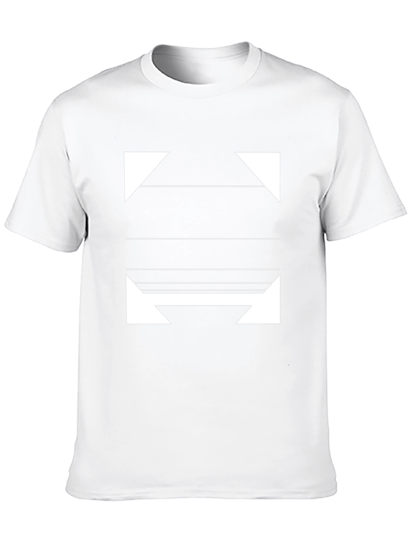 Modern Graphic Print Black T-Shirt