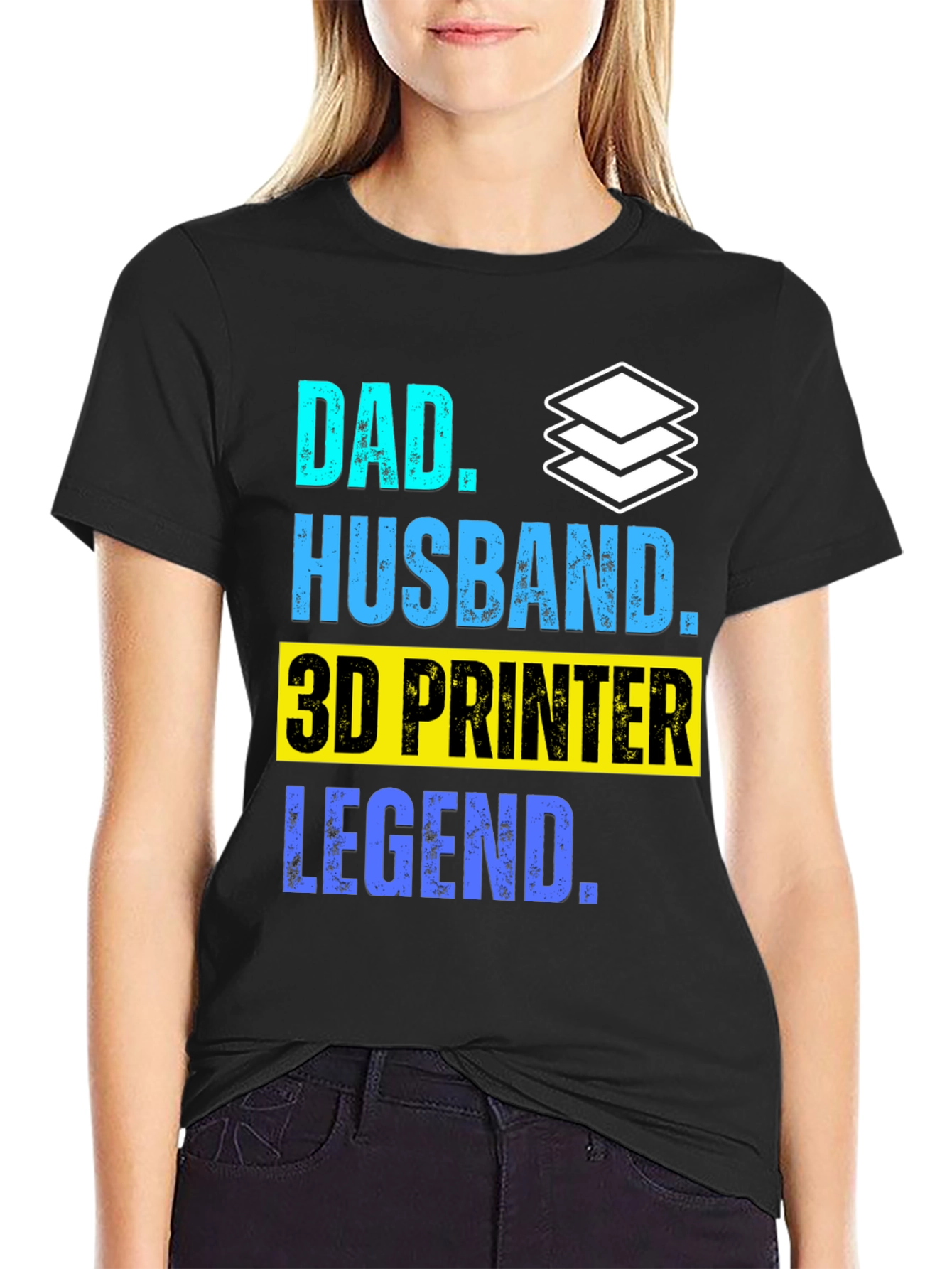 Dad Husband 3D Printer Legend T-Shirt