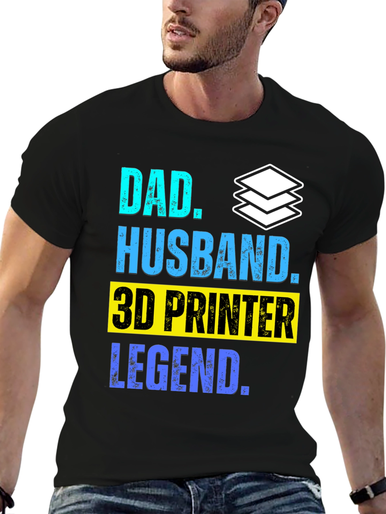 Dad Husband 3D Printer Legend T-Shirt
