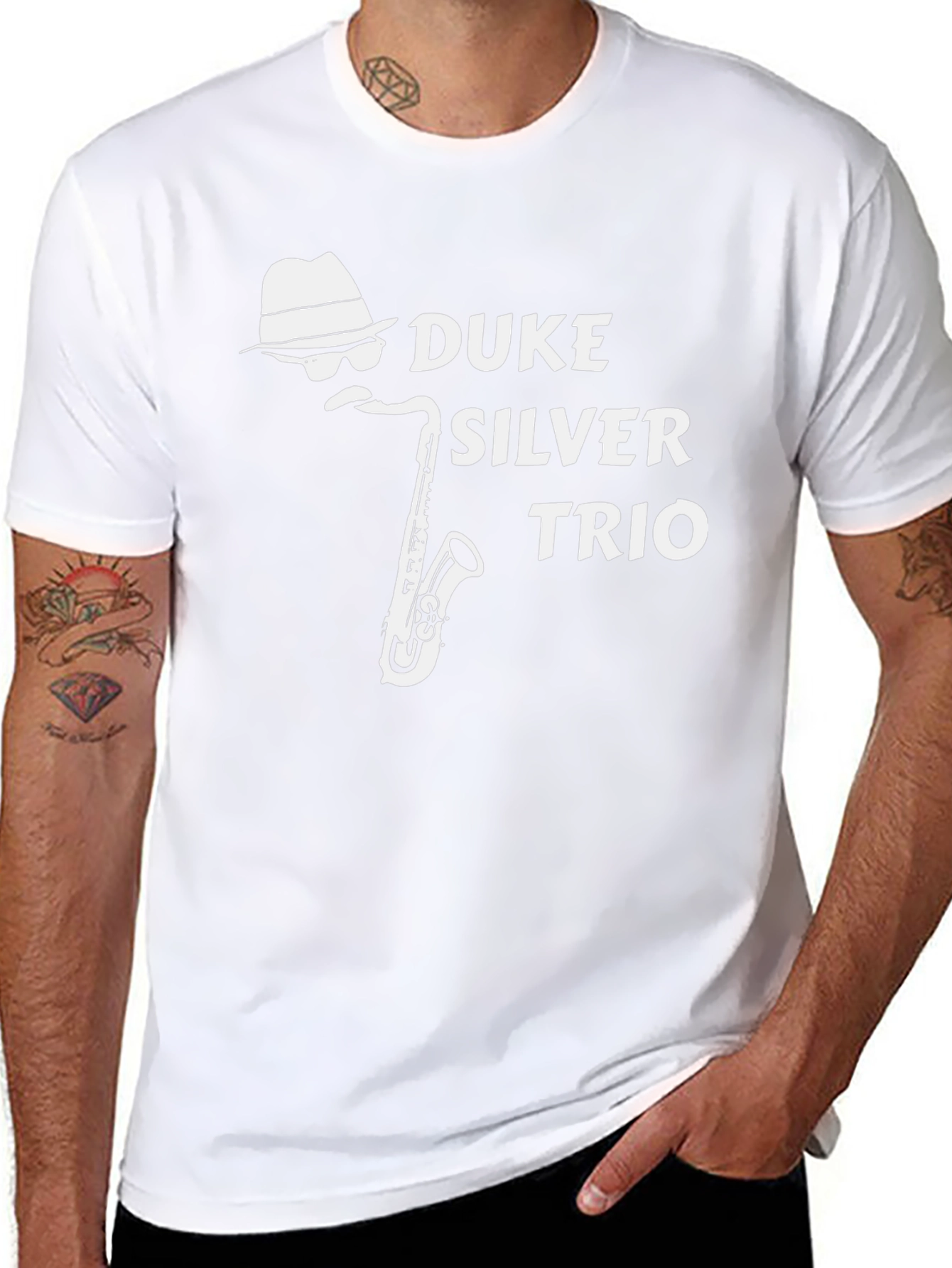 Duke Silver Trio T-Shirt - Saxophone Design