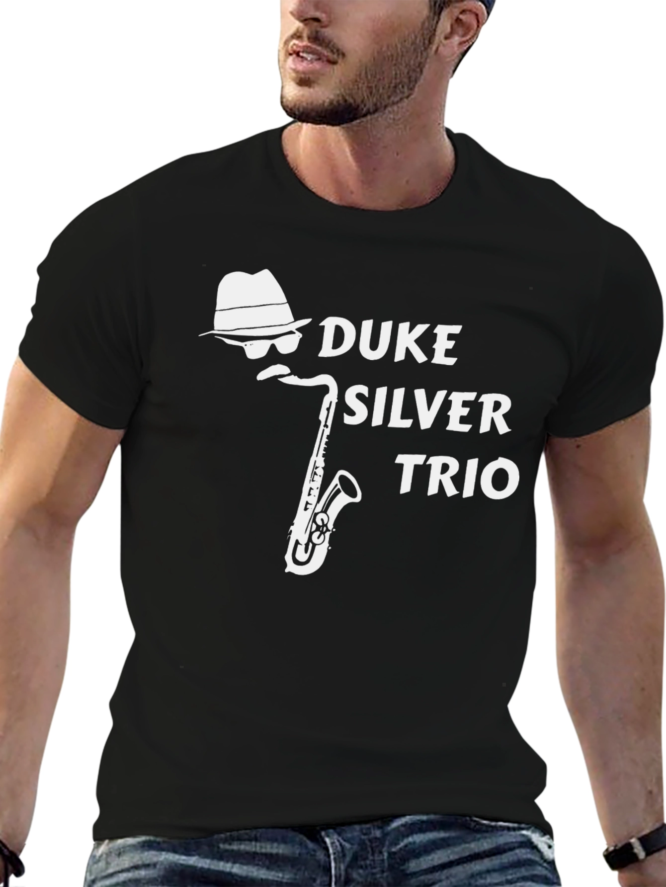 Duke Silver Trio T-Shirt - Saxophone Design
