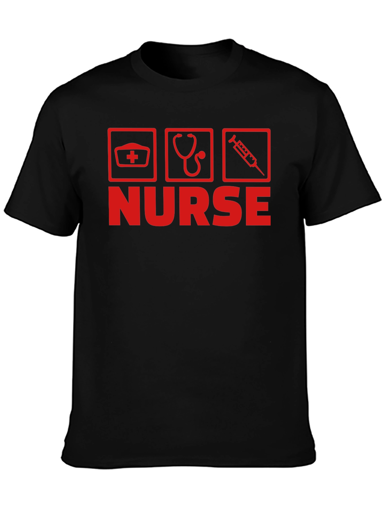 Nurse Symbol Graphic Tee - Black