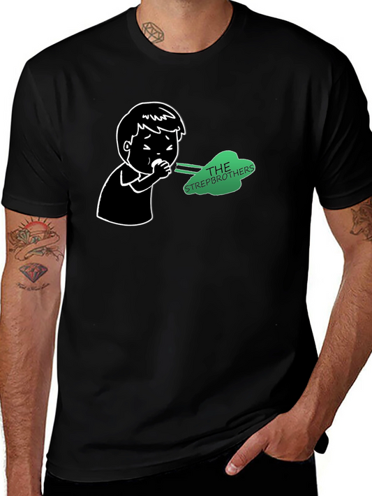 Strepbrothers T-Shirt - Black Novelty Tee