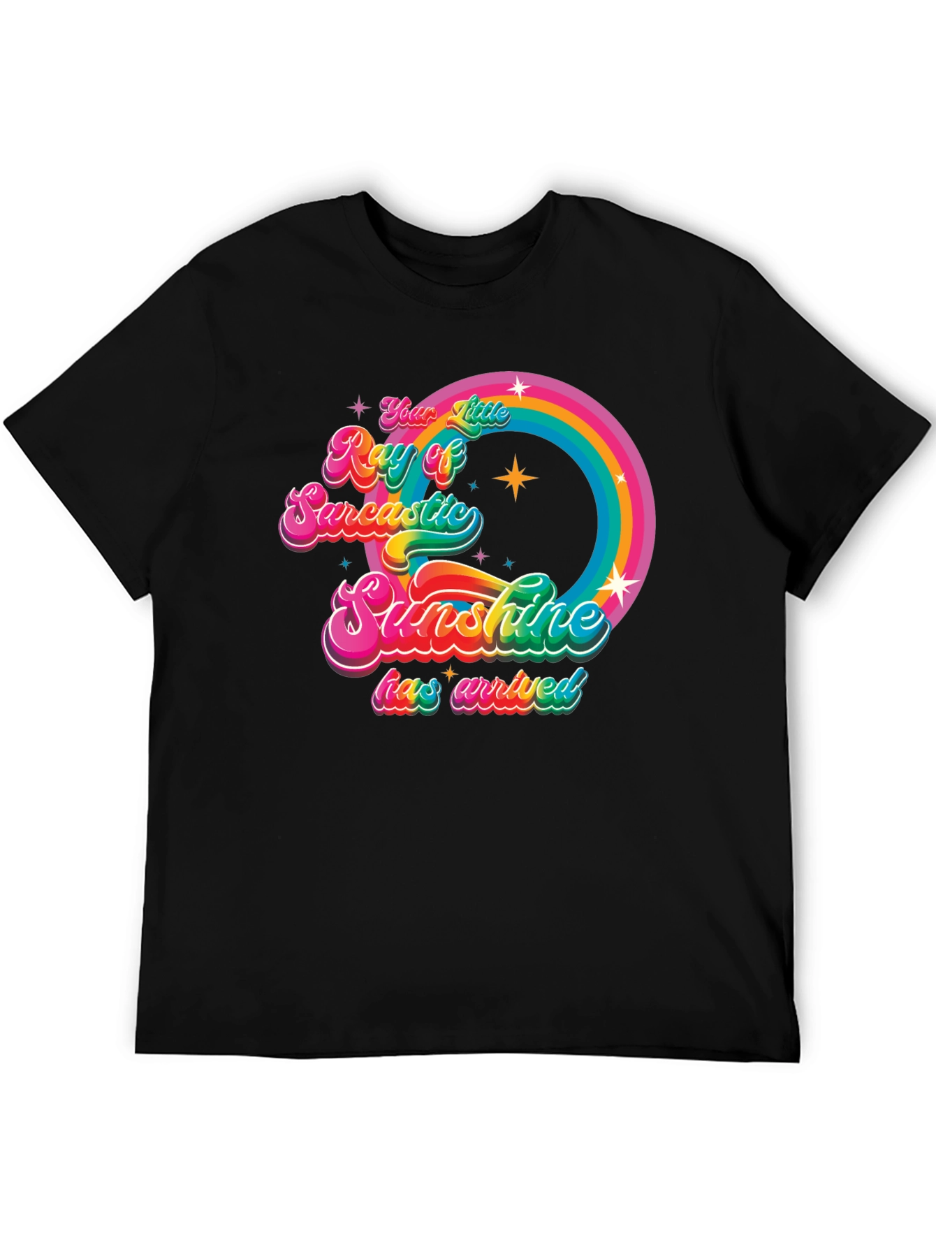 Sarcastic Sunshine Rainbow Graphic Tee