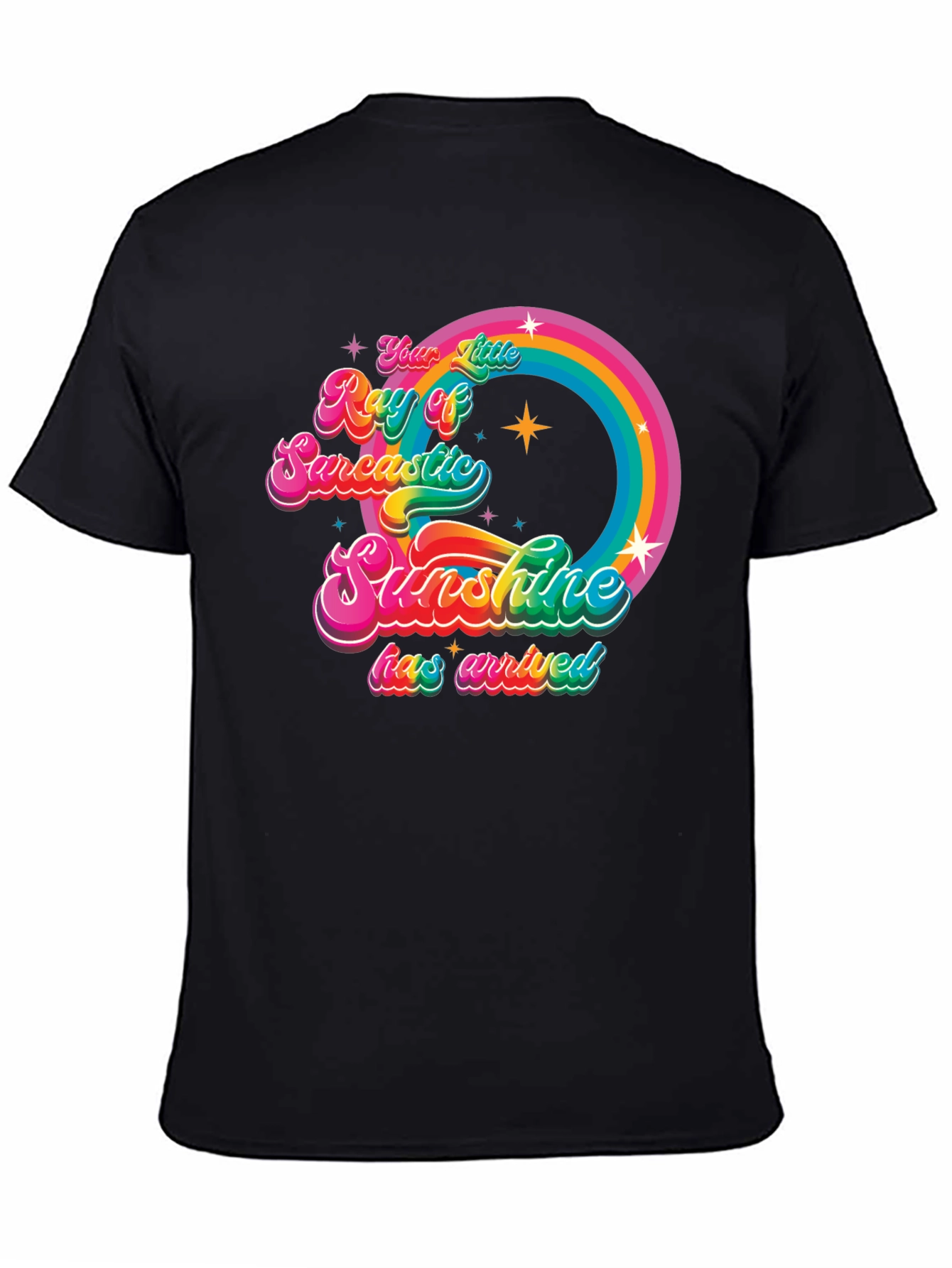 Sarcastic Sunshine Rainbow Graphic Tee