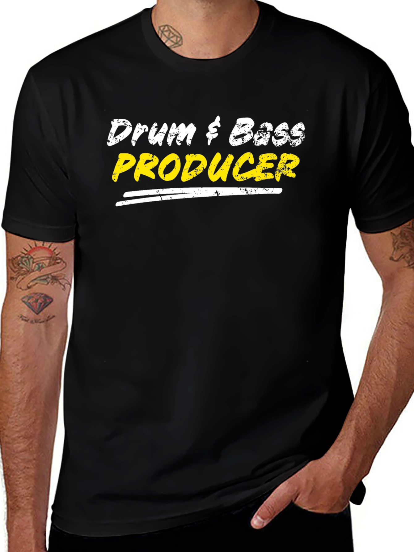 Drum & Bass Producer Black T-Shirt