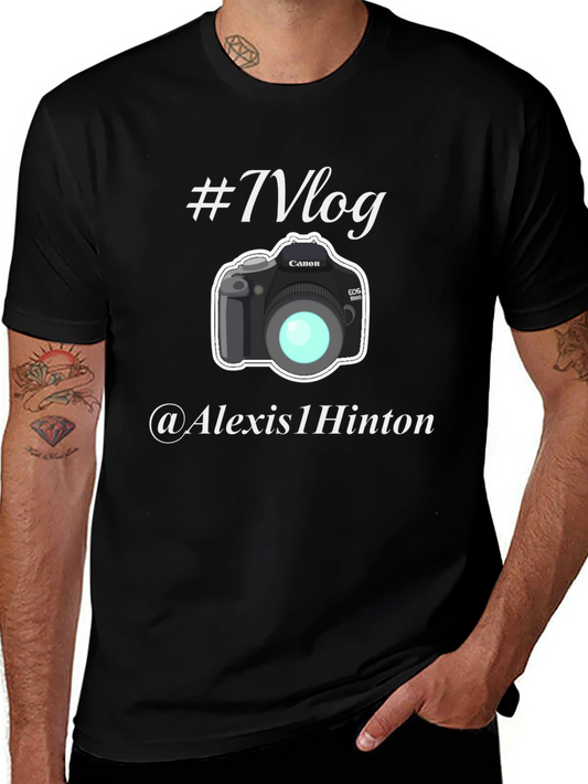 Vlog Camera Graphic Black T-Shirt