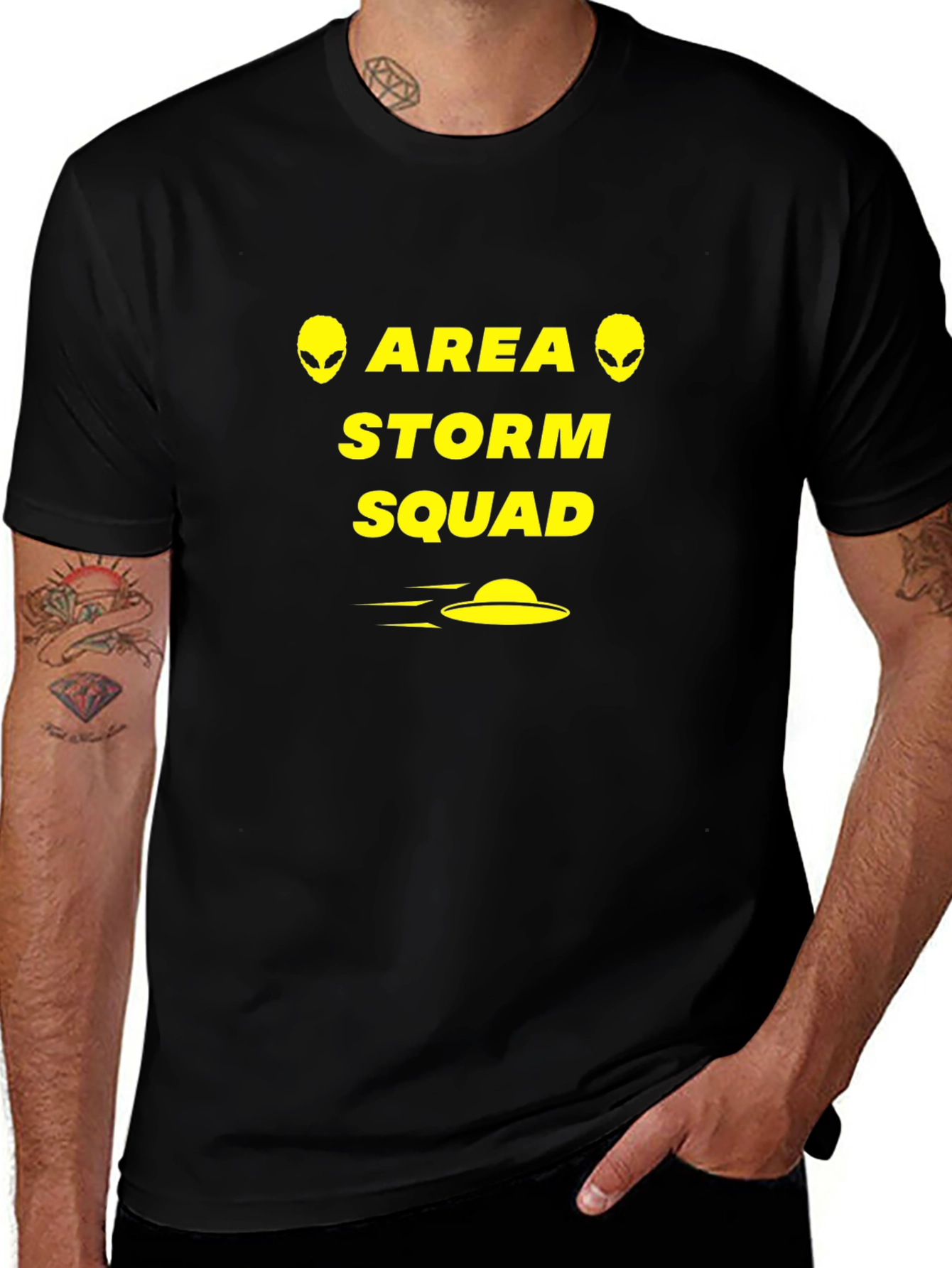 Area Storm Squad Graphic T-Shirt - Black