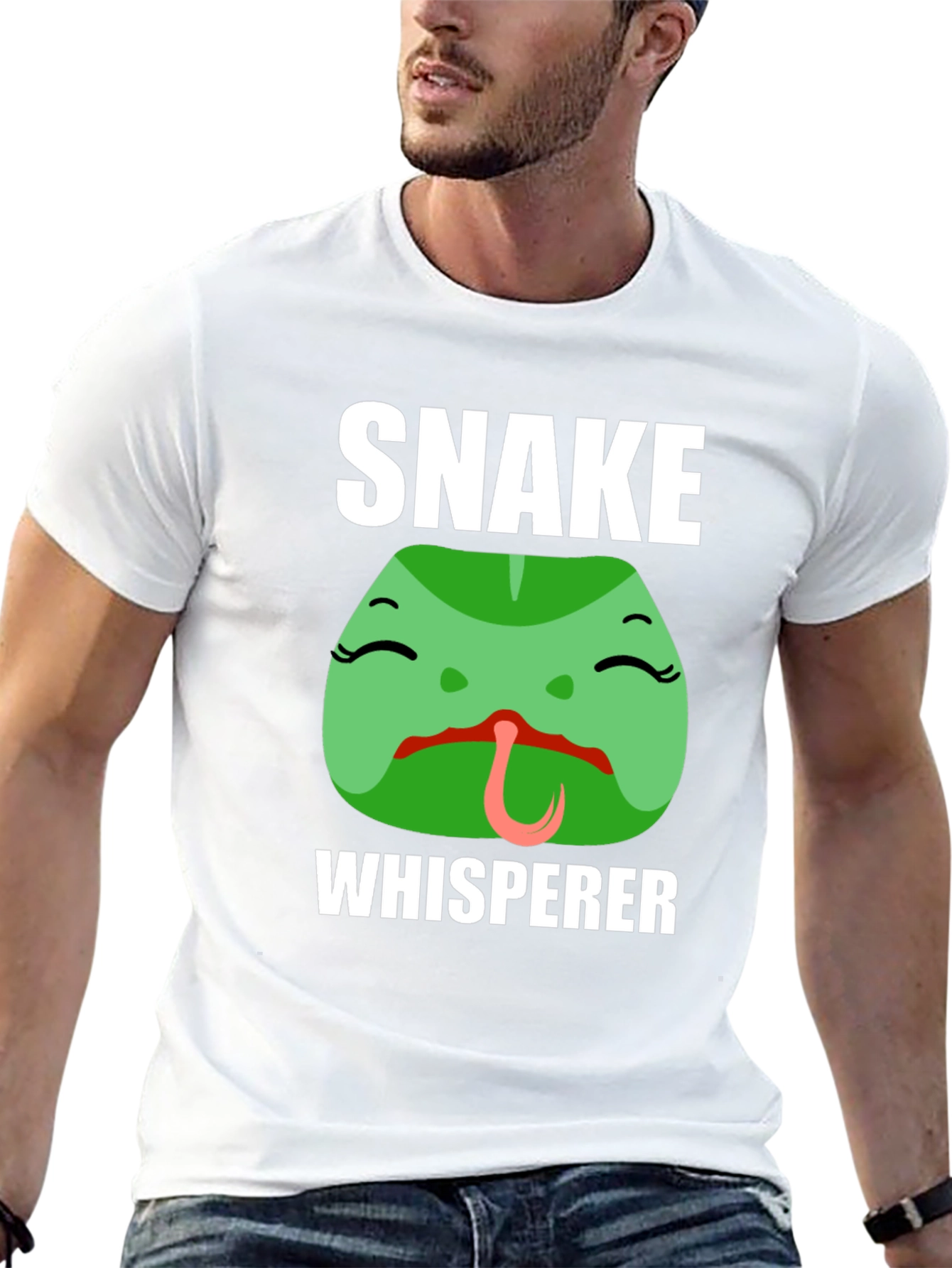 Snake Whisperer Graphic Tee - Mens Black T-Shirt