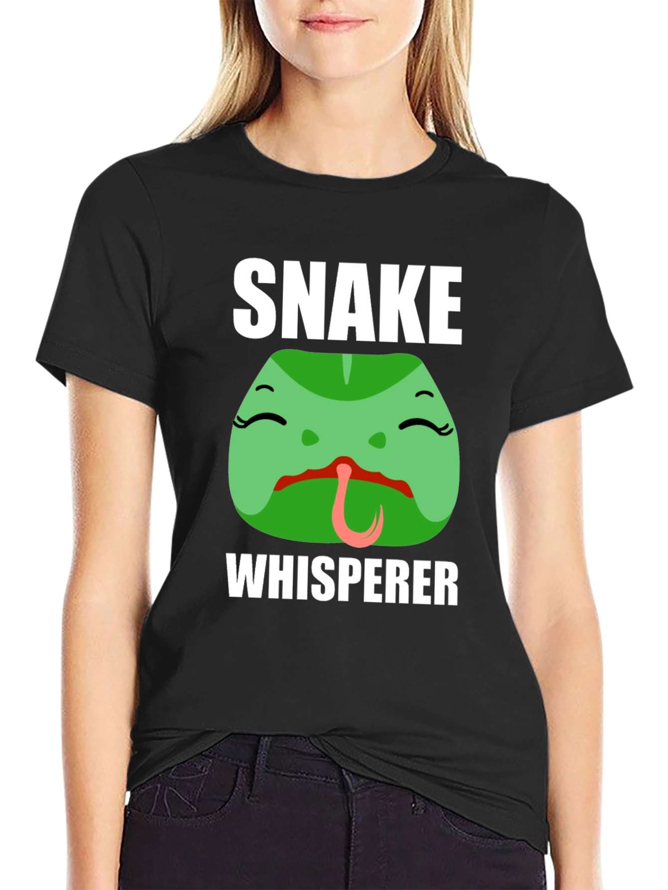 Snake Whisperer Graphic Tee - Mens Black T-Shirt