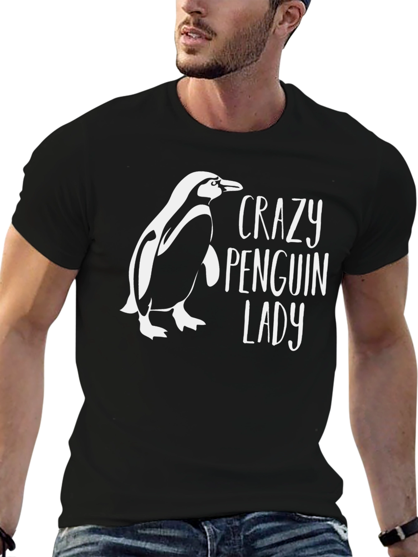 Crazy Penguin Lady Graphic Tee