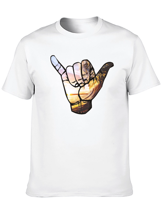 Shaka Hand Wave T-Shirt - Relaxed Fit