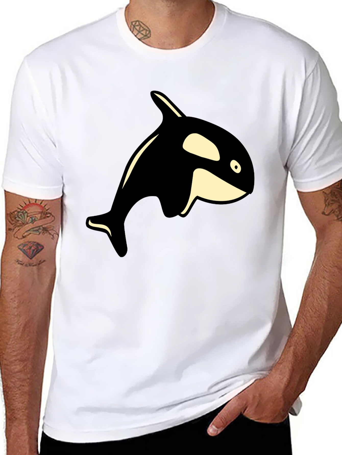 Orca Graphic T-Shirt - Black Whale Tee