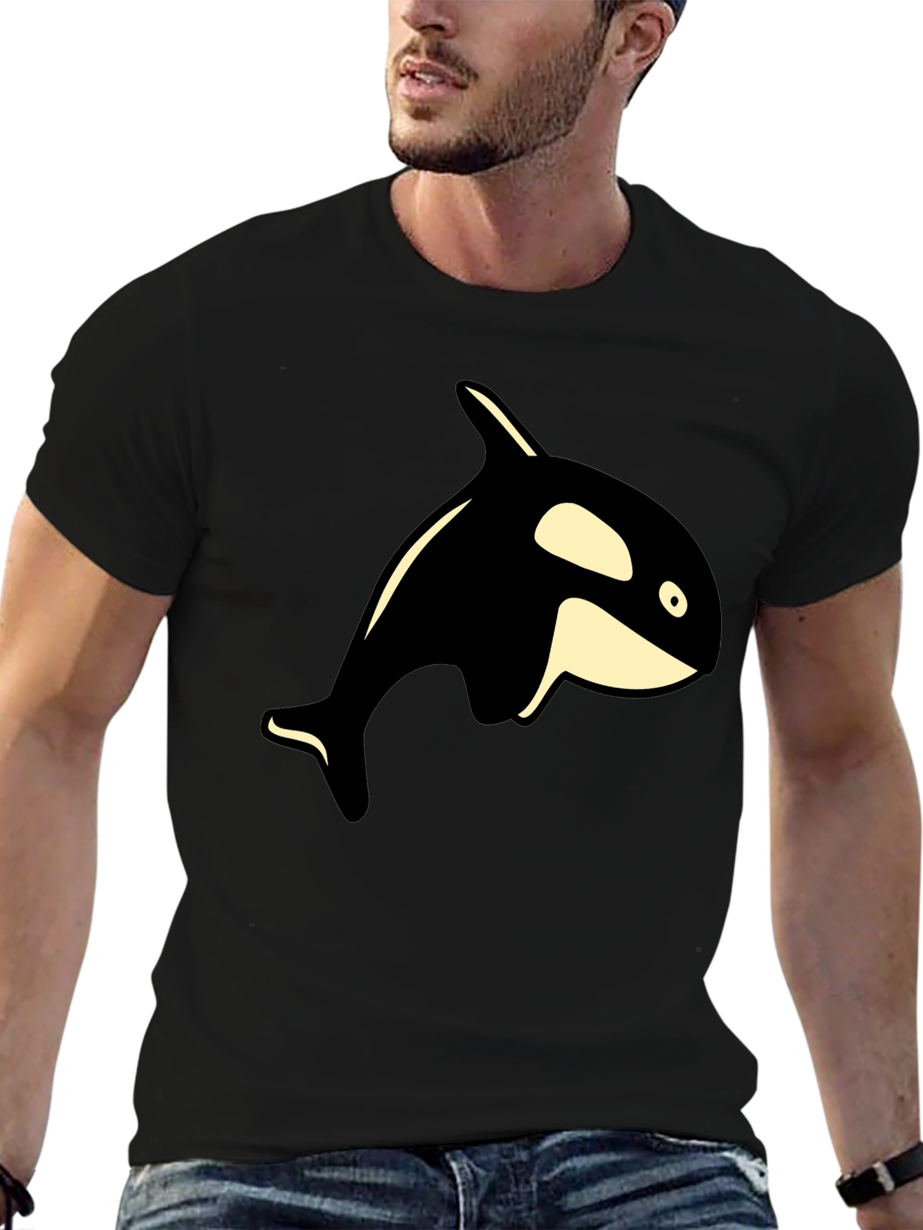 Orca Graphic T-Shirt - Black Whale Tee