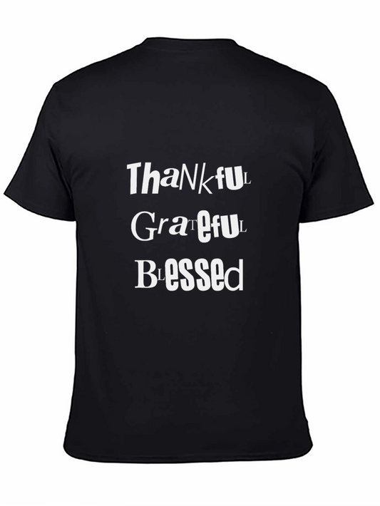 Thankful Grateful Blessed Graphic Tee