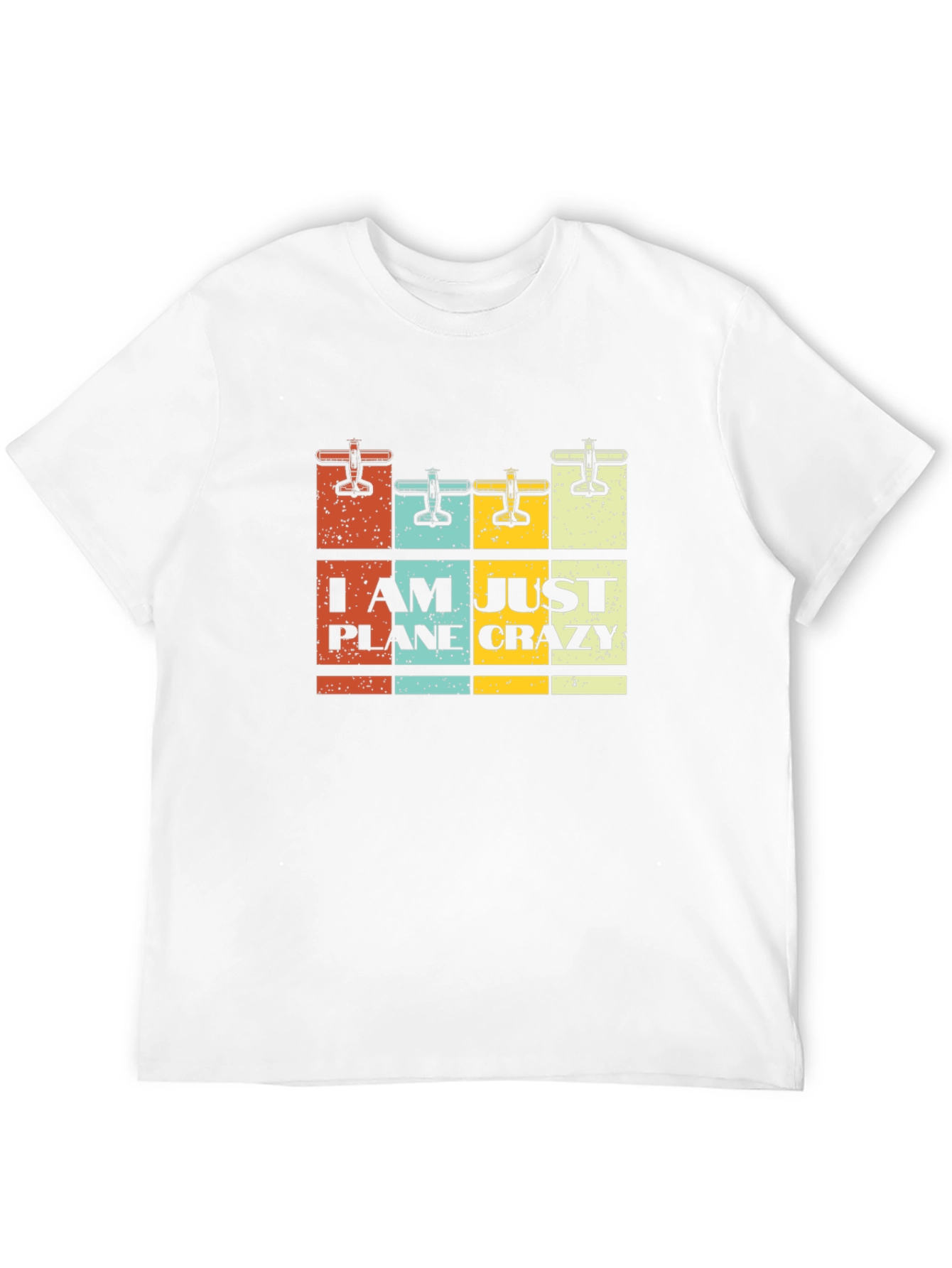 I Am Just Plane Crazy Black Graphic Tee