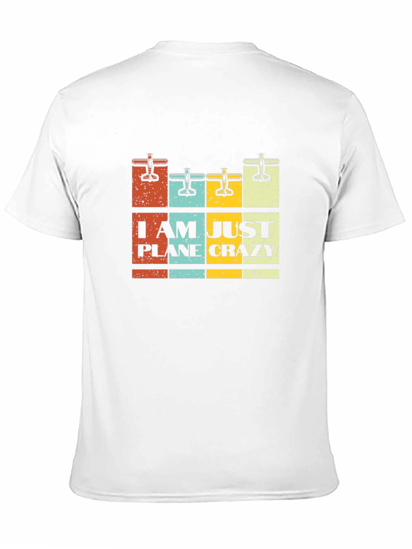 I Am Just Plane Crazy Black Graphic Tee