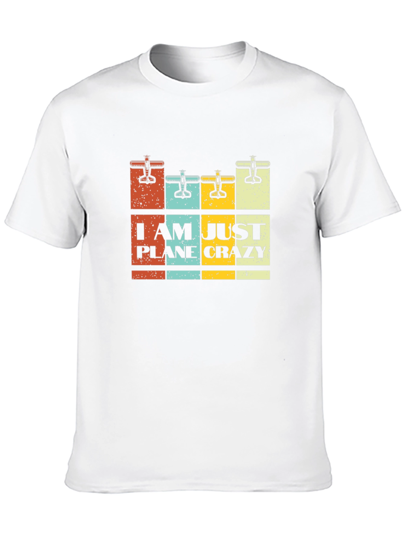 I Am Just Plane Crazy Black Graphic Tee