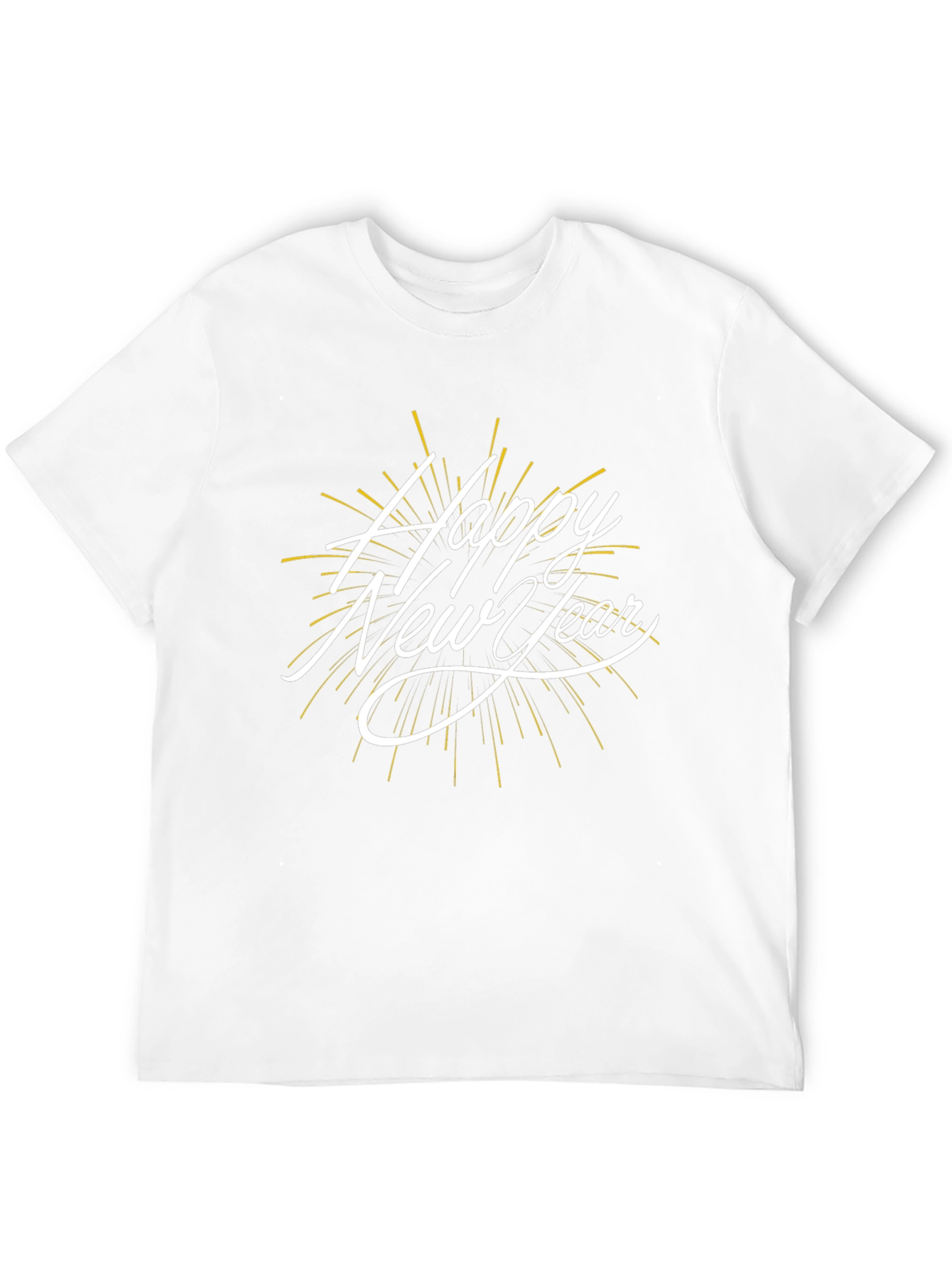 Happy New Year Black T-Shirt Celebration