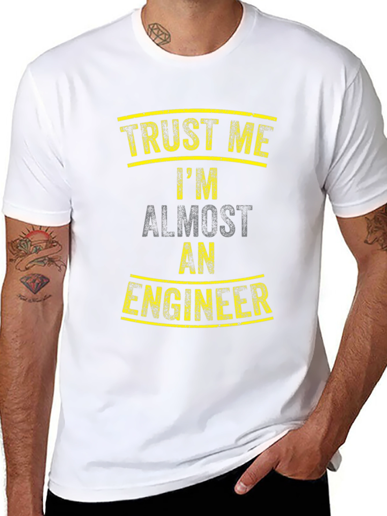 Trust Me Im Almost an Engineer Funny Graphic Tee
