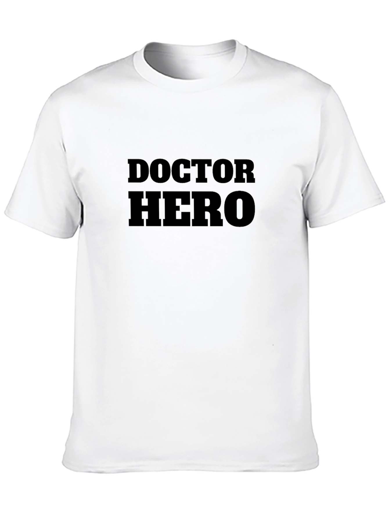 Doctor Hero Black Cotton T-Shirt