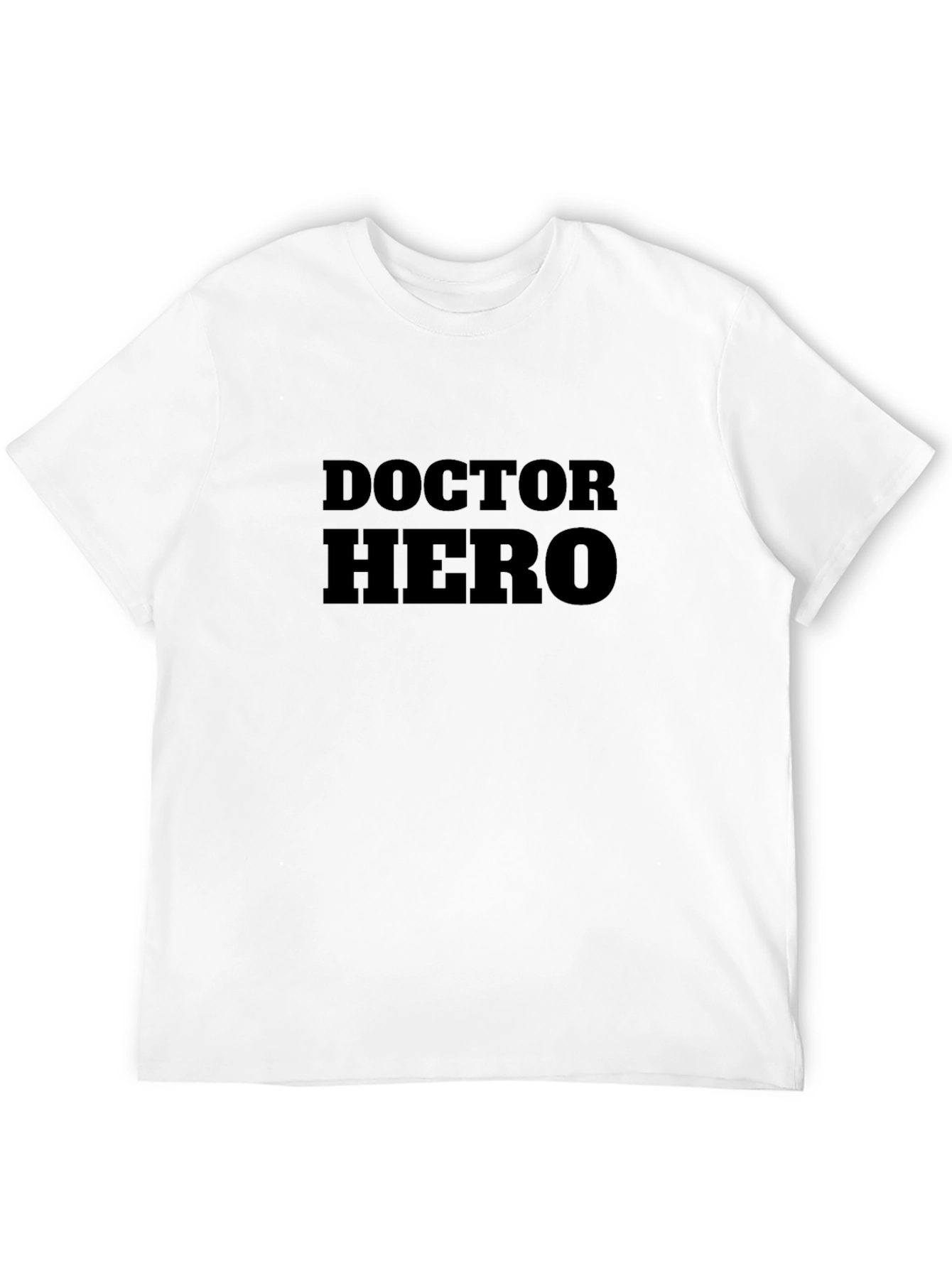 Doctor Hero Black Cotton T-Shirt