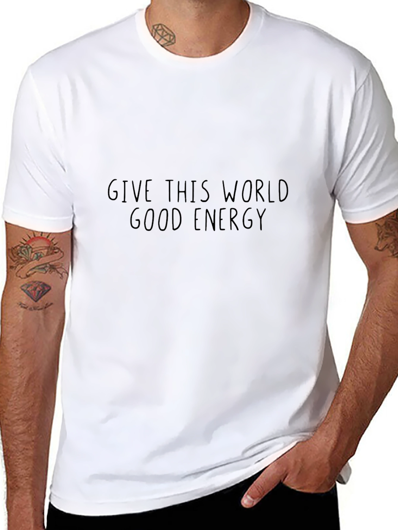Good Energy Black Graphic Tee