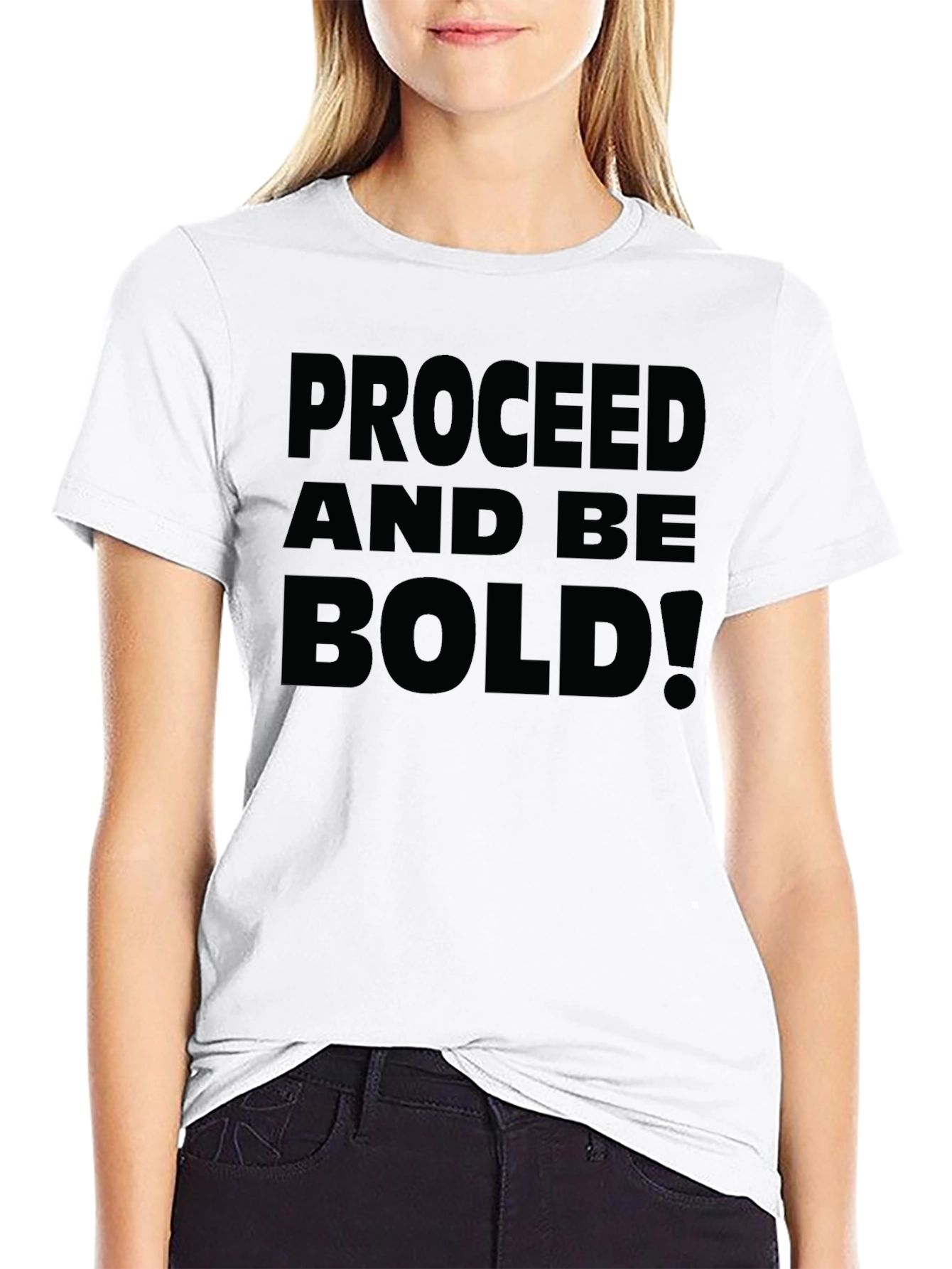 Proceed and Be Bold! Graphic Tee - Black