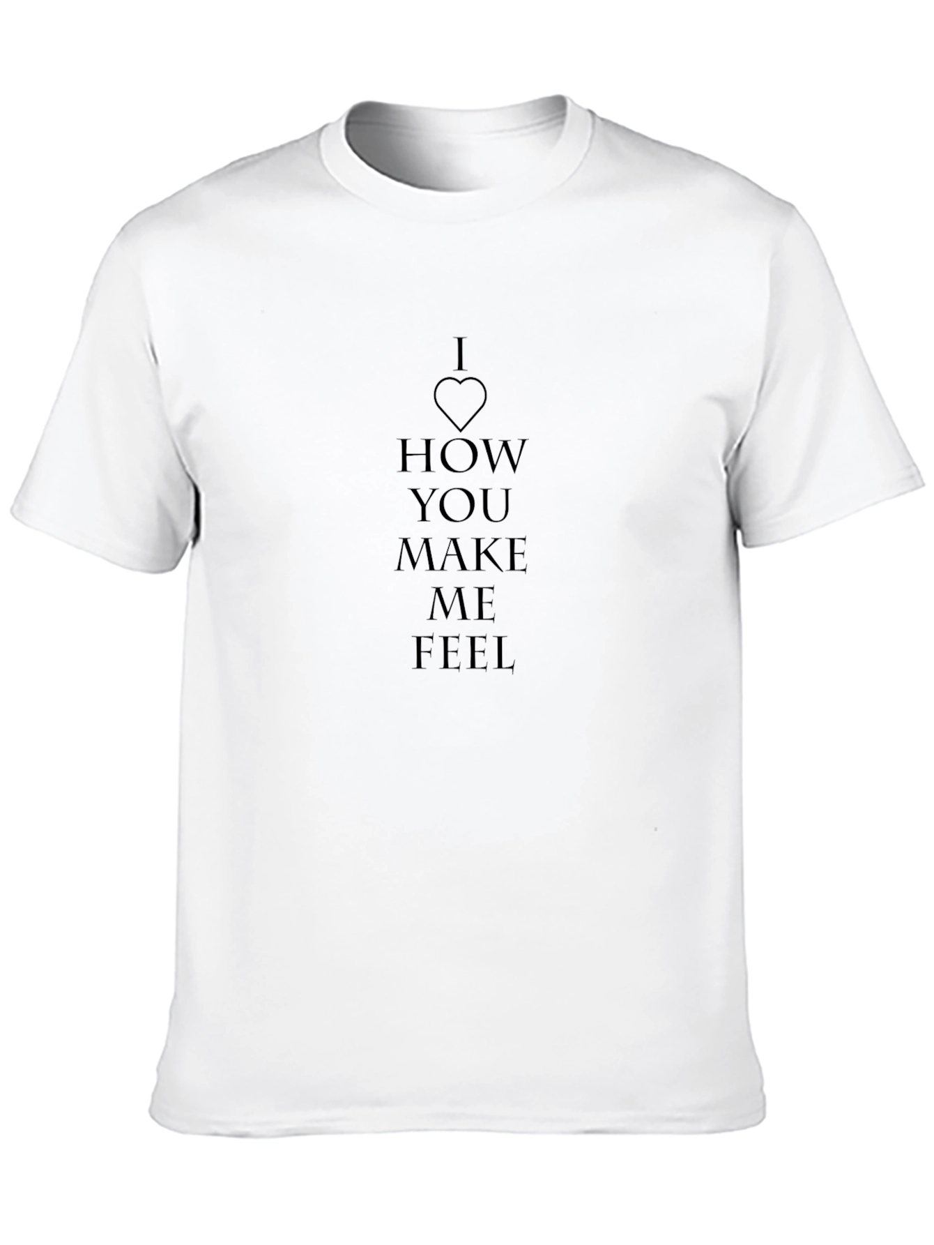 I Heart How You Make Me Feel Black T-Shirt