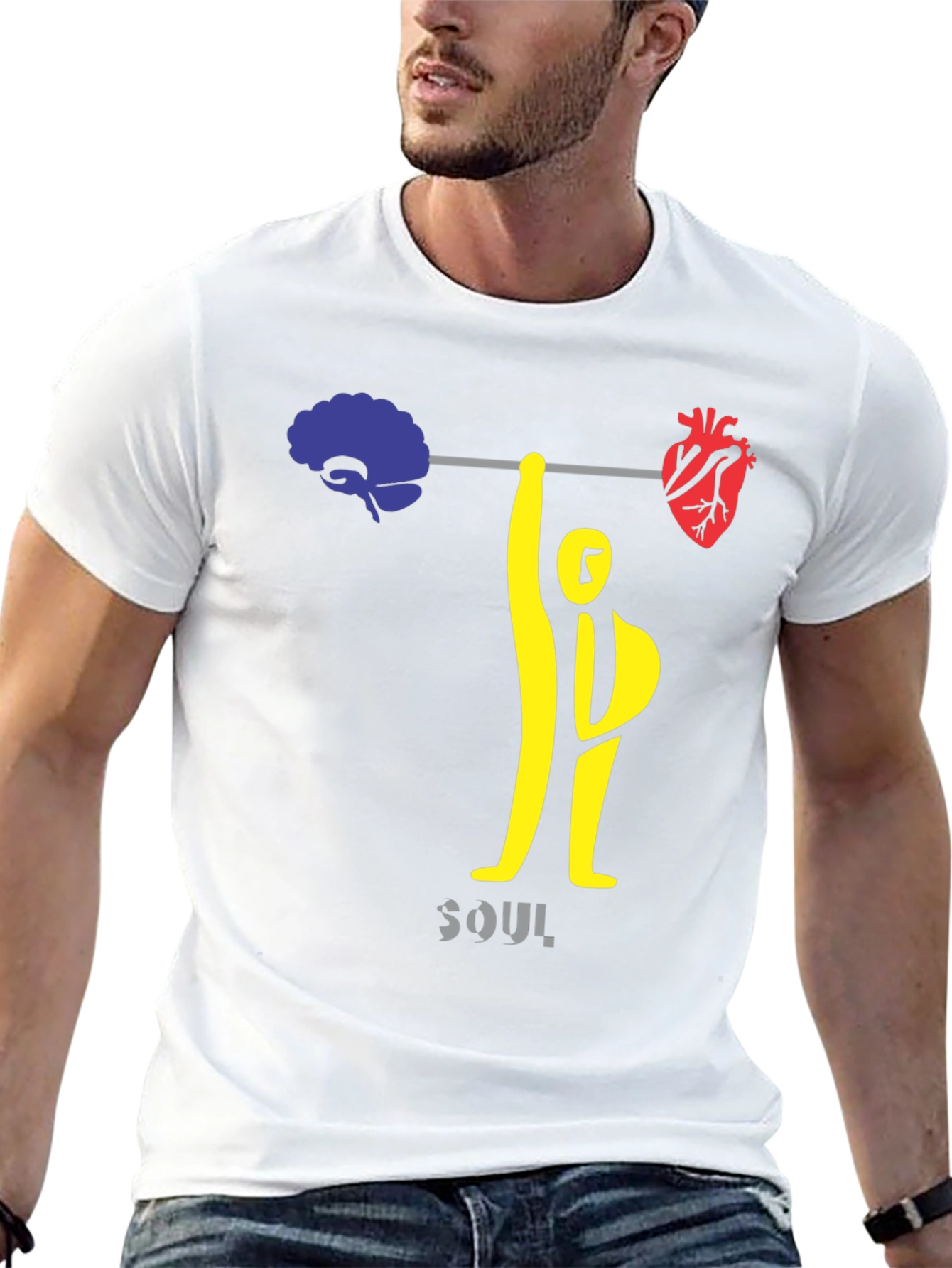 Brain & Heart Powerlifting T-Shirt