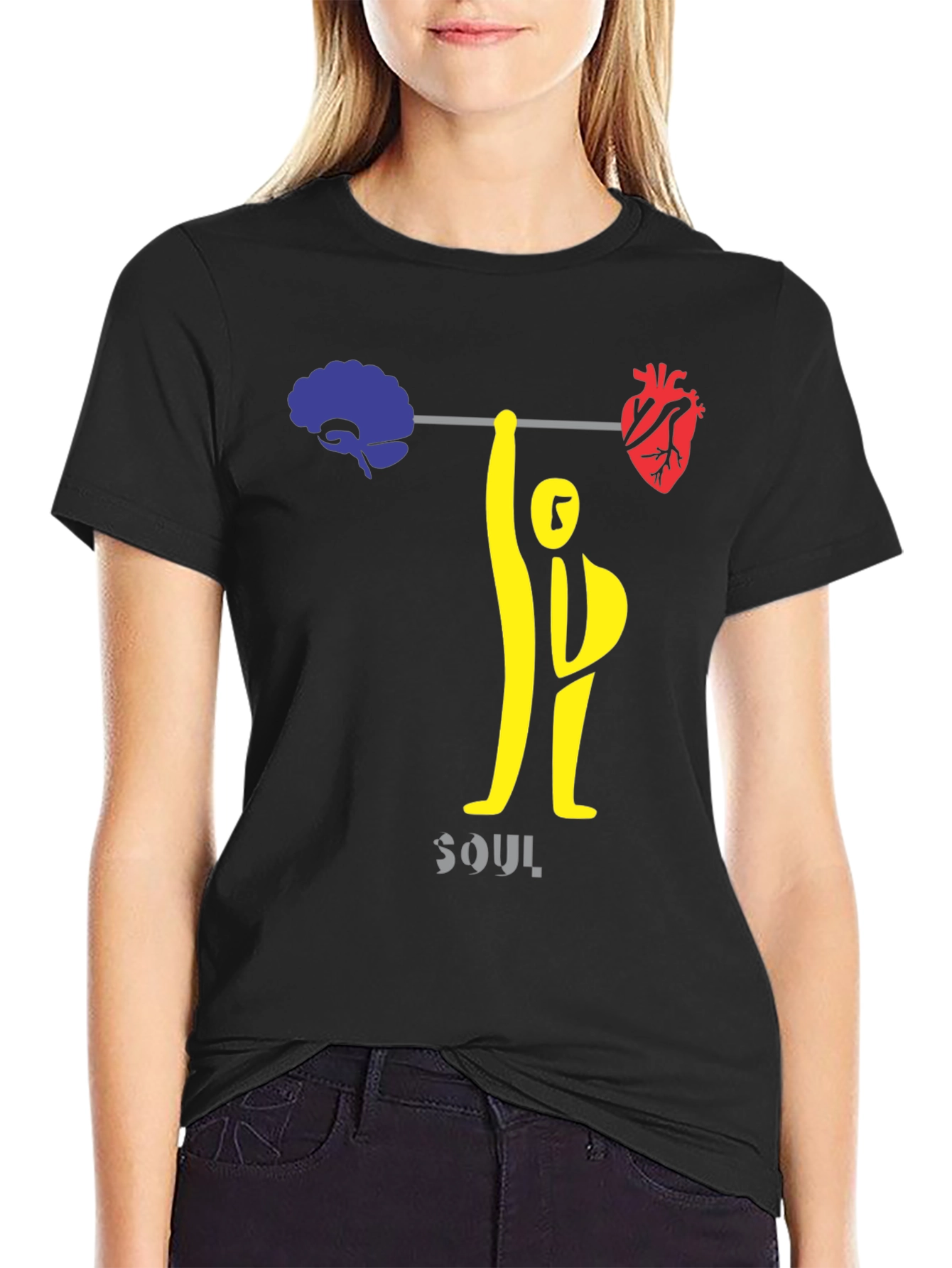 Brain & Heart Powerlifting T-Shirt
