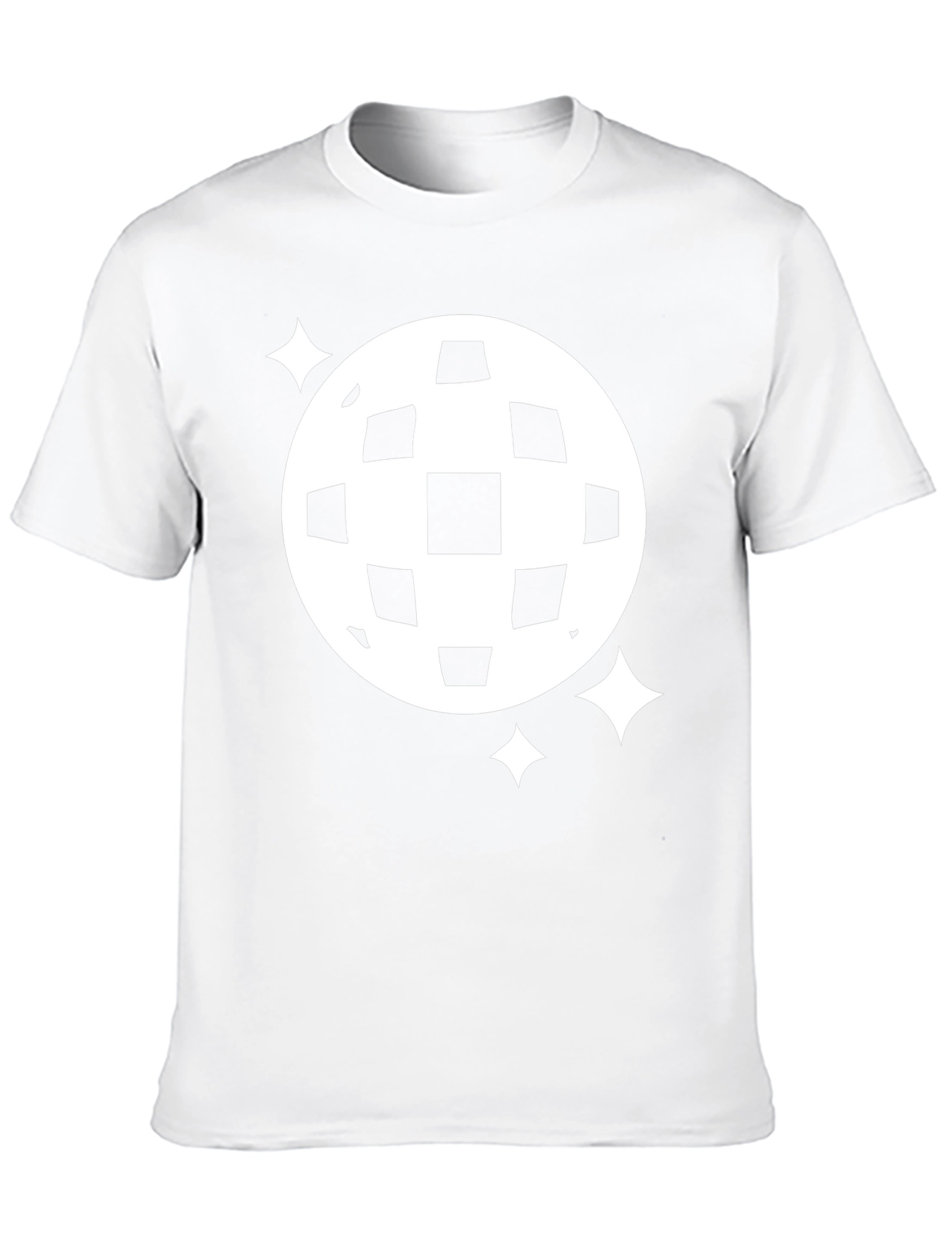 Retro Disco Ball Graphic Tee - Black
