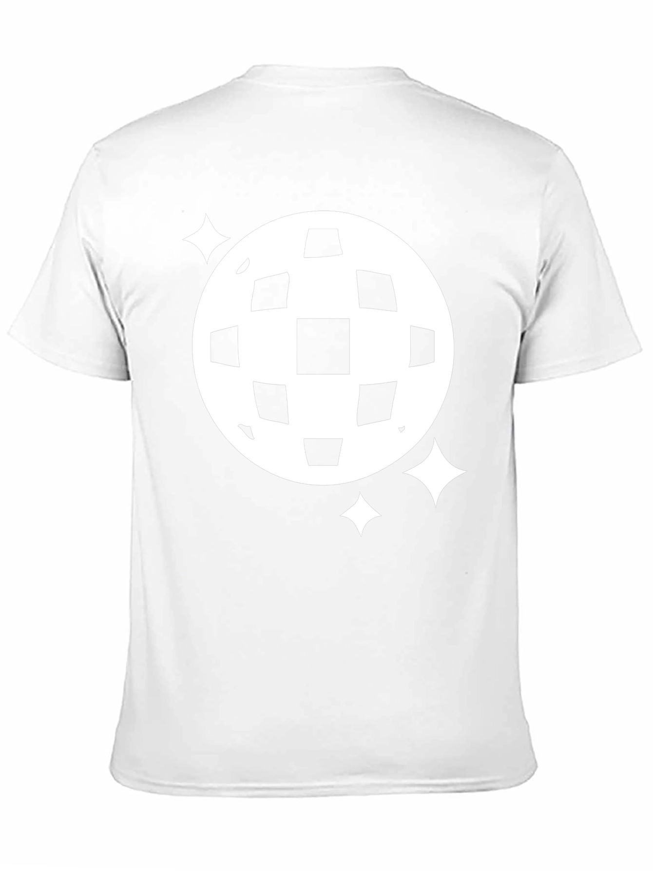 Retro Disco Ball Graphic Tee - Black