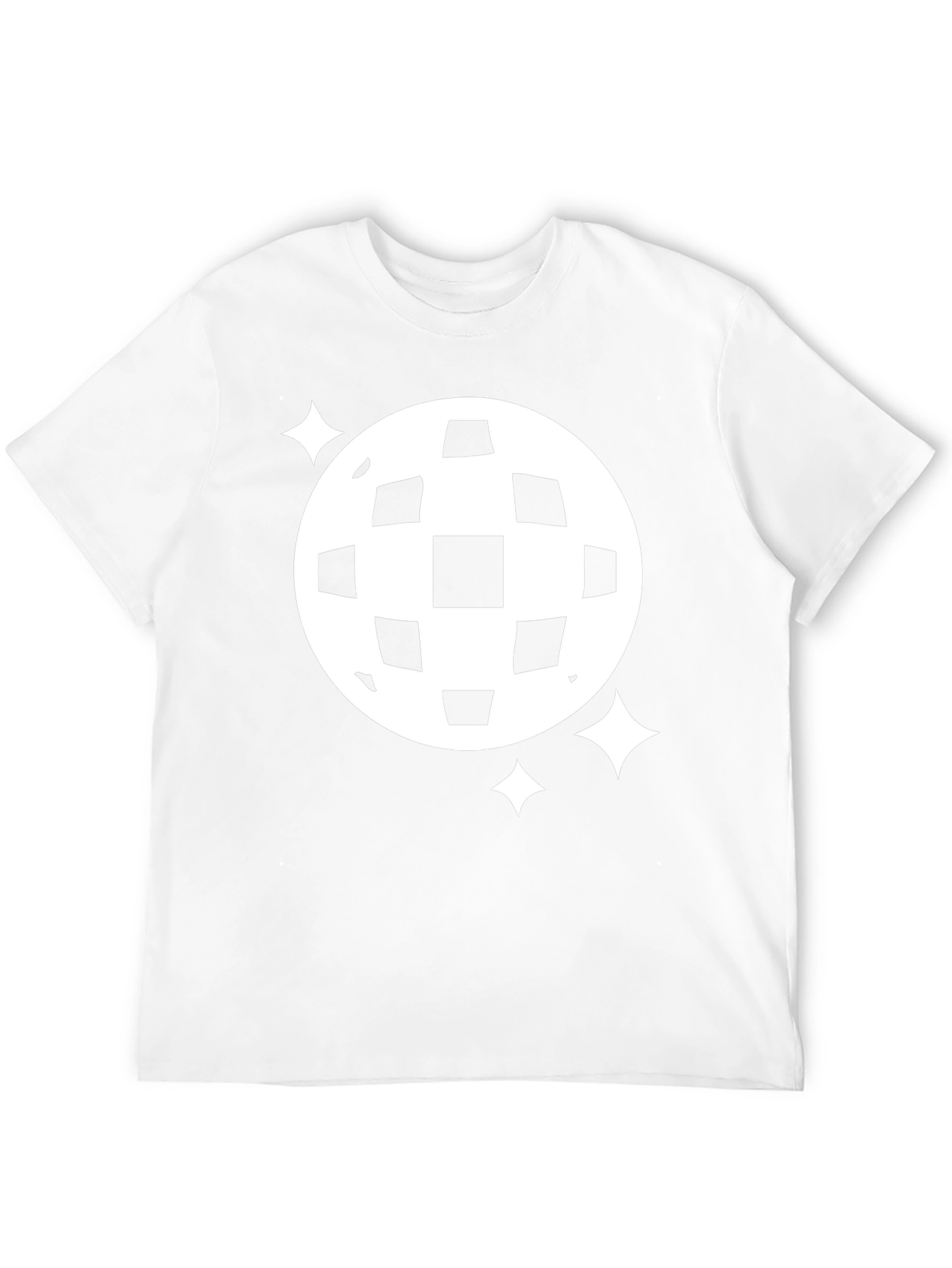 Retro Disco Ball Graphic Tee - Black