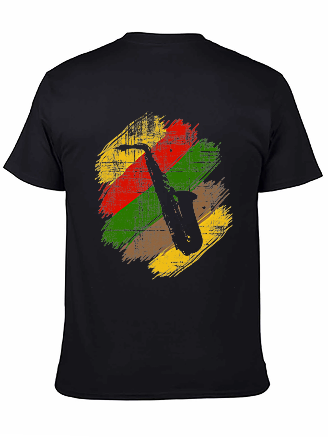 Saxophone Rasta Reggae Style T-Shirt