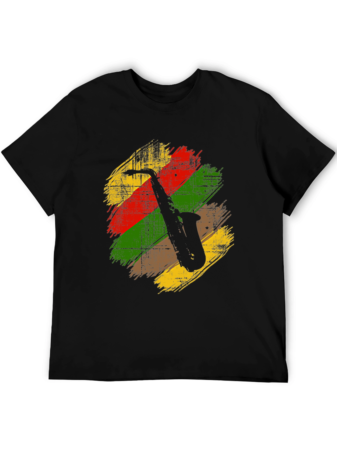 Saxophone Rasta Reggae Style T-Shirt