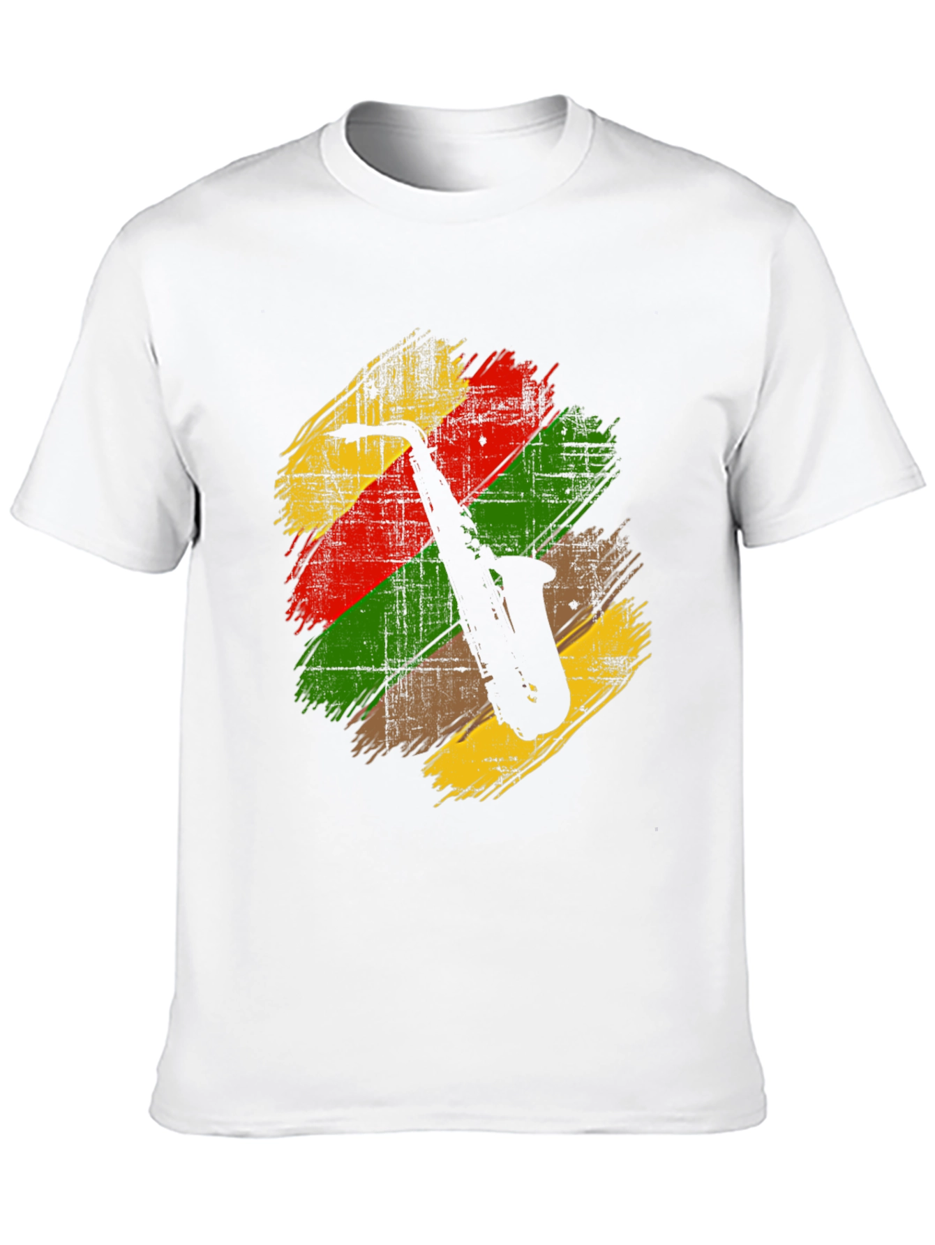 Saxophone Rasta Reggae Style T-Shirt