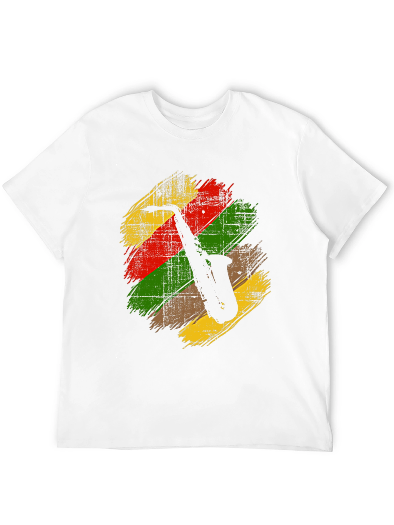 Saxophone Rasta Reggae Style T-Shirt