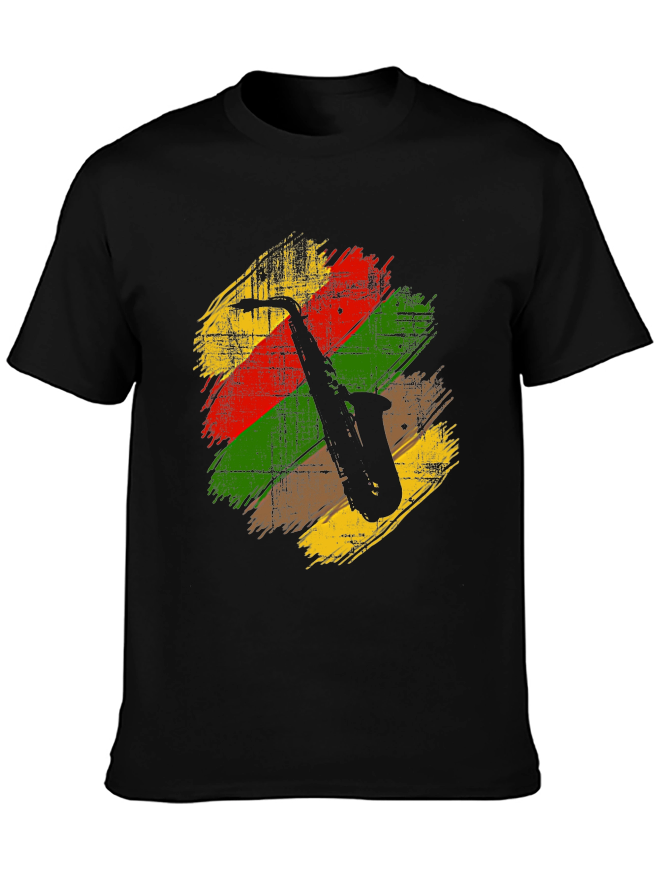 Saxophone Rasta Reggae Style T-Shirt