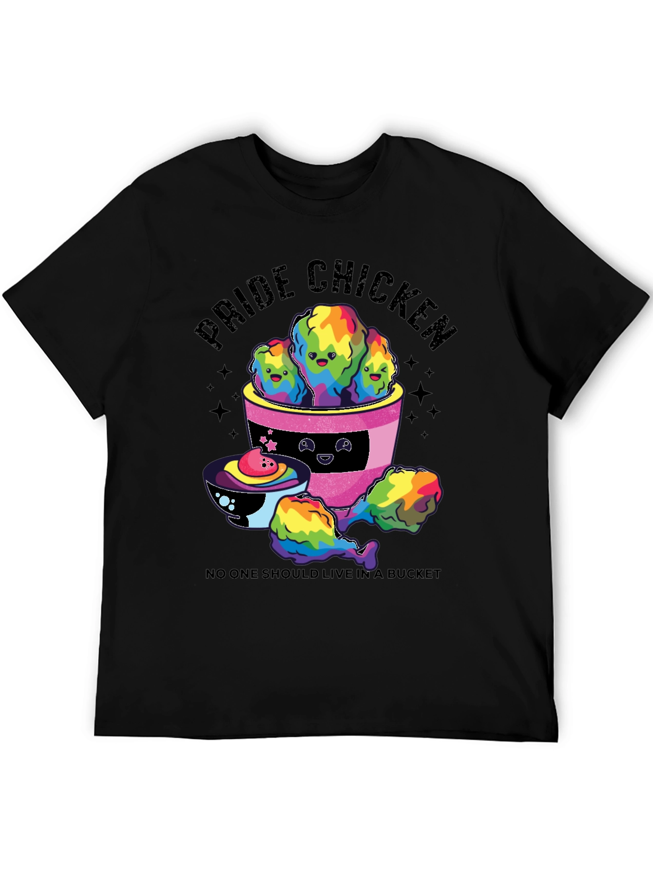Pride Chicken Graphic T-Shirt - LGBTQ+ Support