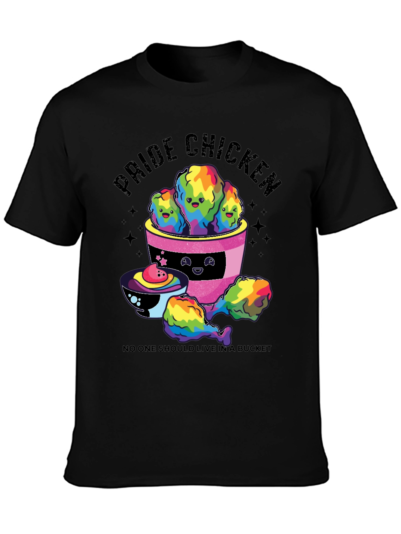Pride Chicken Graphic T-Shirt - LGBTQ+ Support