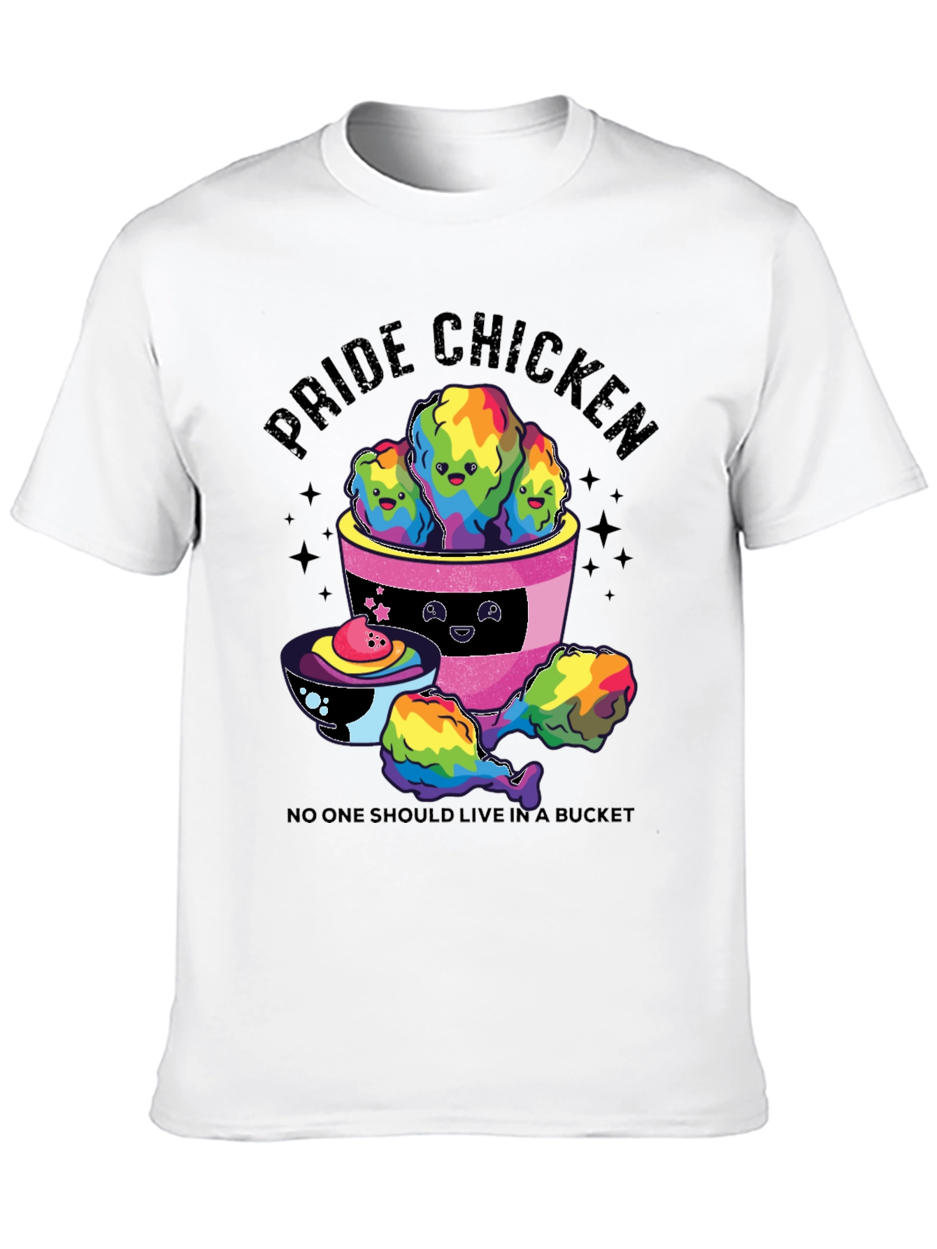 Pride Chicken Graphic T-Shirt - LGBTQ+ Support