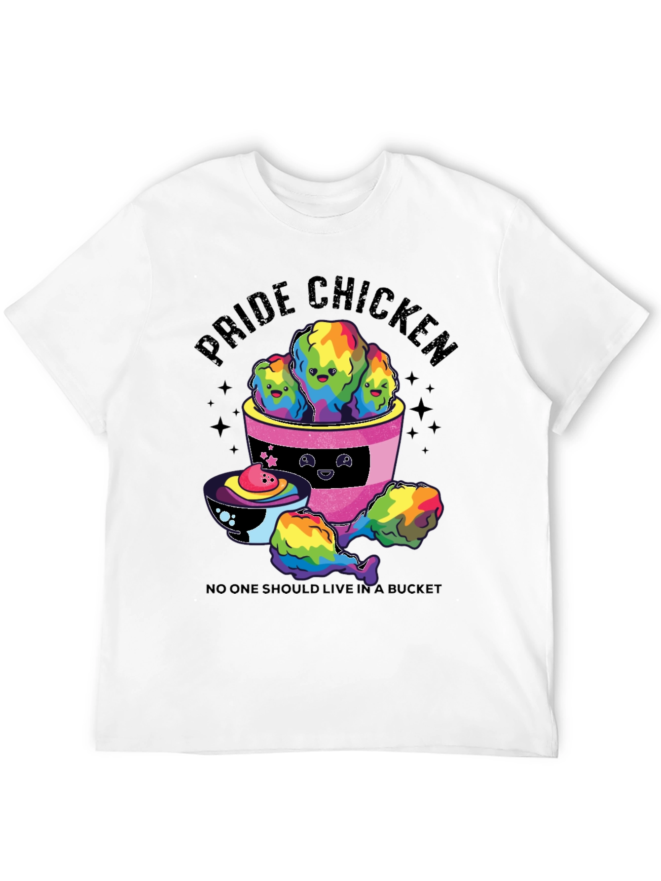 Pride Chicken Graphic T-Shirt - LGBTQ+ Support
