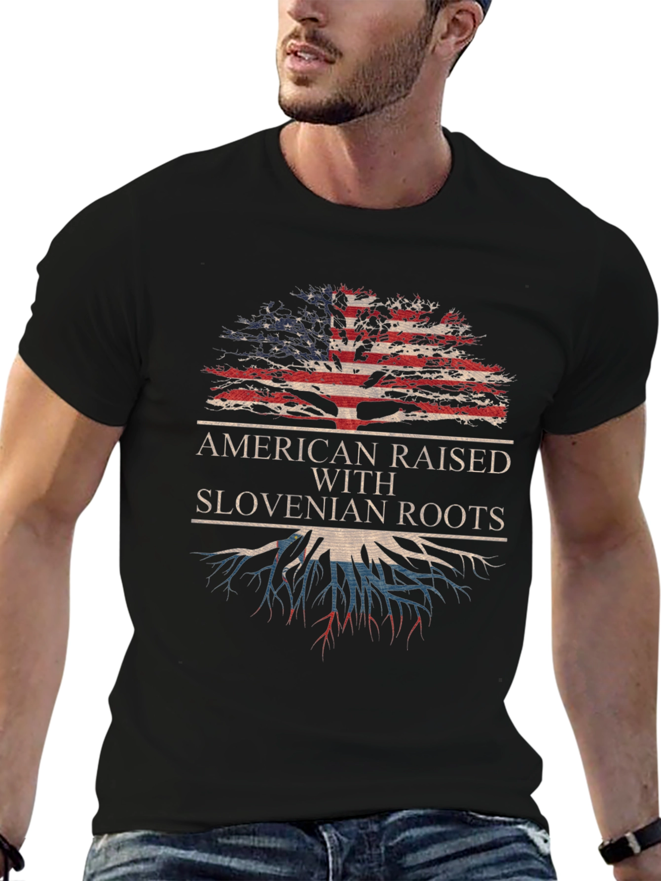 American Raised with Slovenian Roots T-Shirt