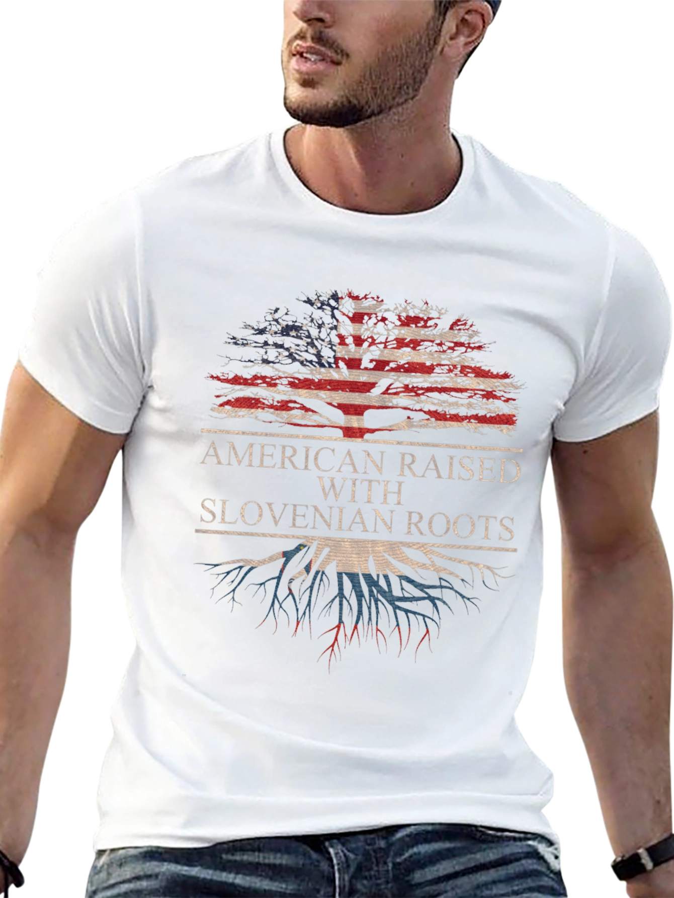 American Raised with Slovenian Roots T-Shirt
