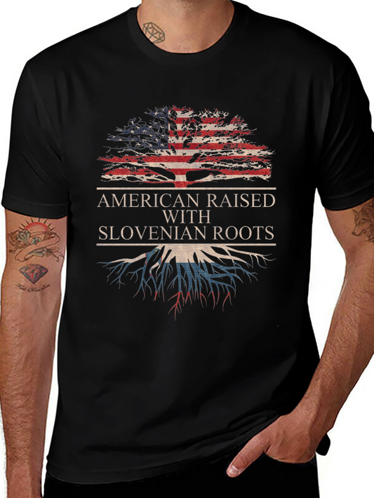 American Raised with Slovenian Roots T-Shirt
